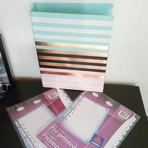 2/$20 Personal Binder Organizer With 2 Sets of Page Dividers [Half Letter]